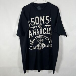 Sons Of Anarchy T Shirt Mens Size XXL 2XL Black Motorcycle Club Short Sleeve